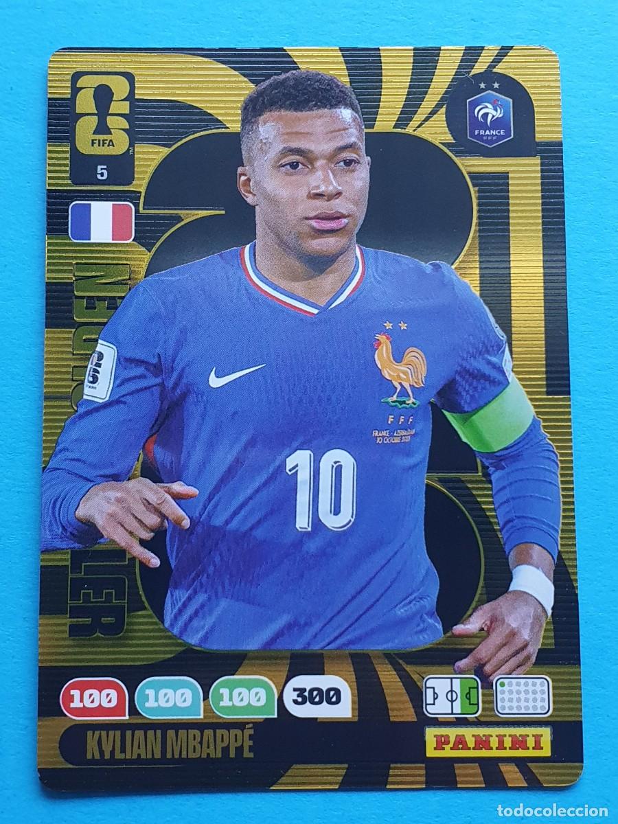 Figurine di Calcio: Golden Baller #5 KYLIAN MBAPPE (France) - PANINI Adrenalyn XL FIFA World CUP 2026