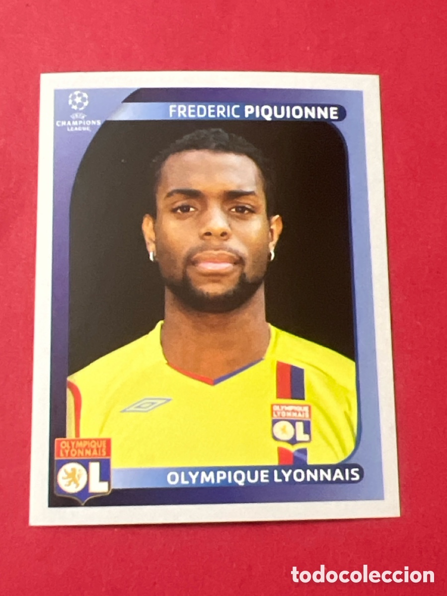 Fu&szlig;ball-Sticker: 365 CHAMPIONS LEAGUE 08 09 PANINI FREDERIC PIQUIONNE - OLYMPIQUE LYONNAIS LYON - 2008 2009 UCL UEFA