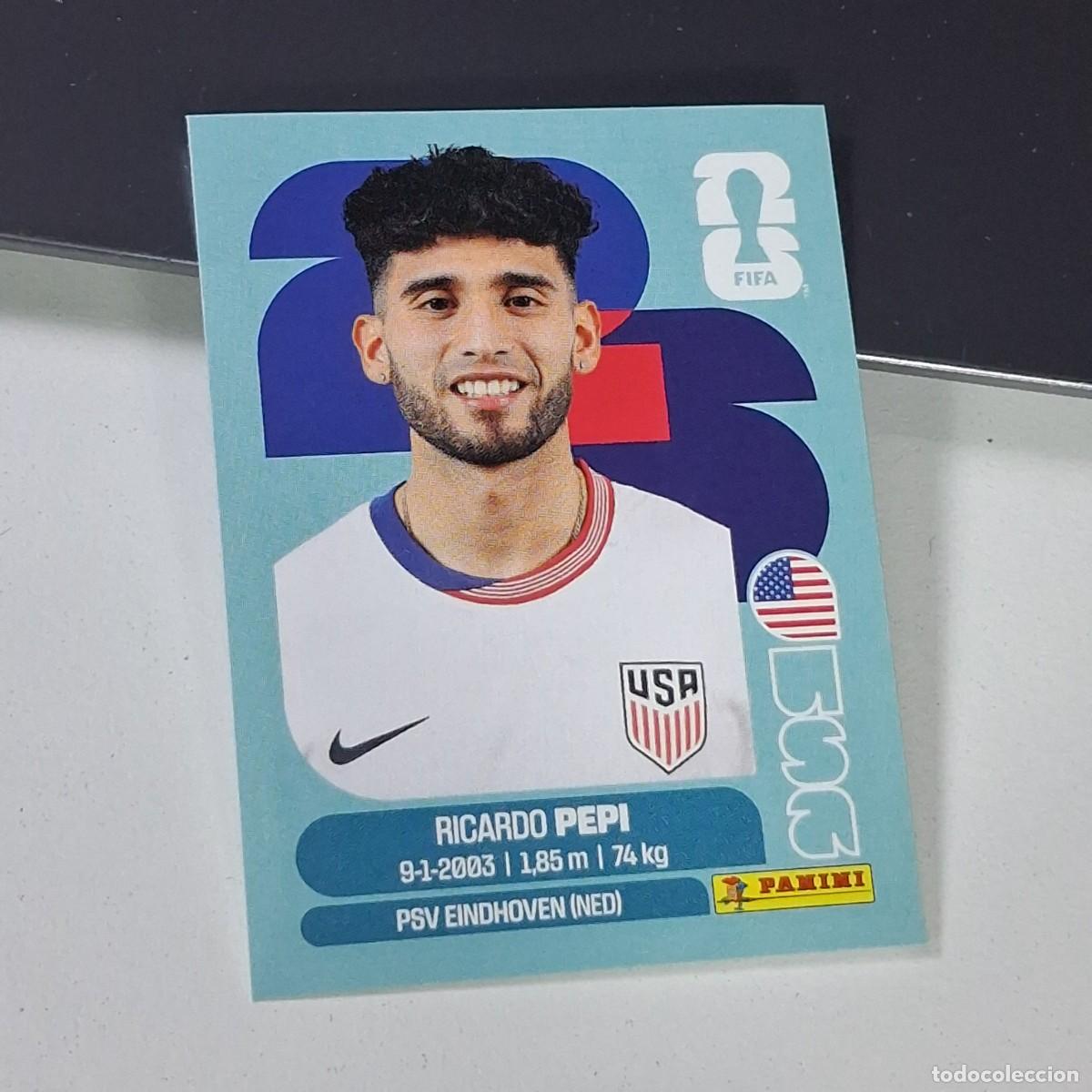 Cromos de F&uacute;tbol: B19 USA18 RICARDO PEPI 18 ESTADOS UNIDOS USA MUNDIAL FIFA WORLD CUP 2026 STICKER PANINI