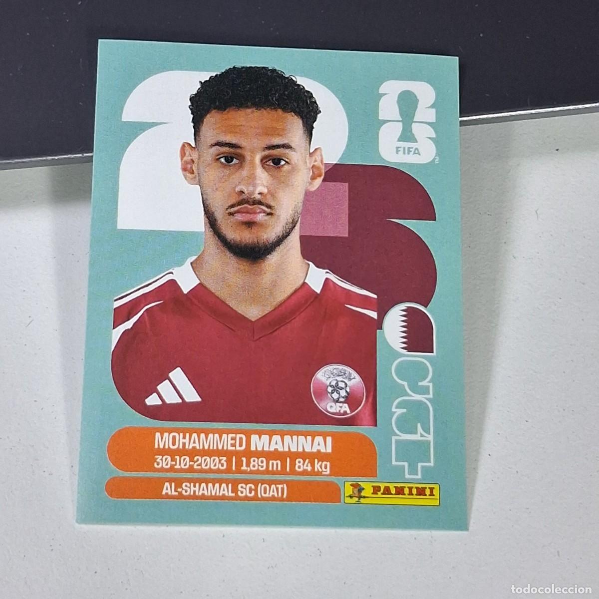 Cromos de F&uacute;tbol: B19 QAT9 MOHAMED MANNAI 9 QATAR CATAR QAT MUNDIAL FIFA WORLD CUP 2026 STICKER PANINI