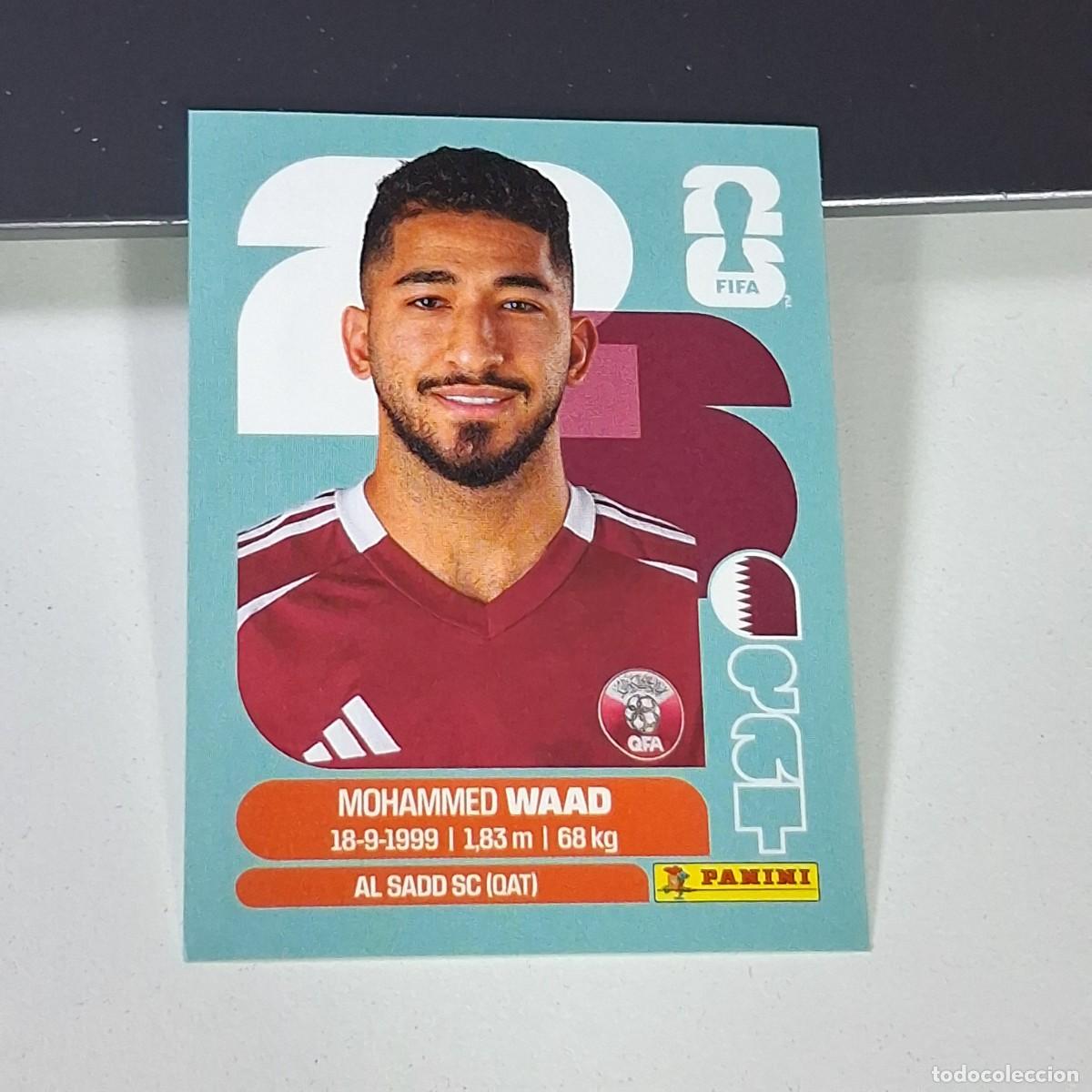 Cromos de F&uacute;tbol: B19 QAT14 MOHAMMED WAAD 14 QATAR CATAR QAT MUNDIAL FIFA WORLD CUP 2026 STICKER PANINI