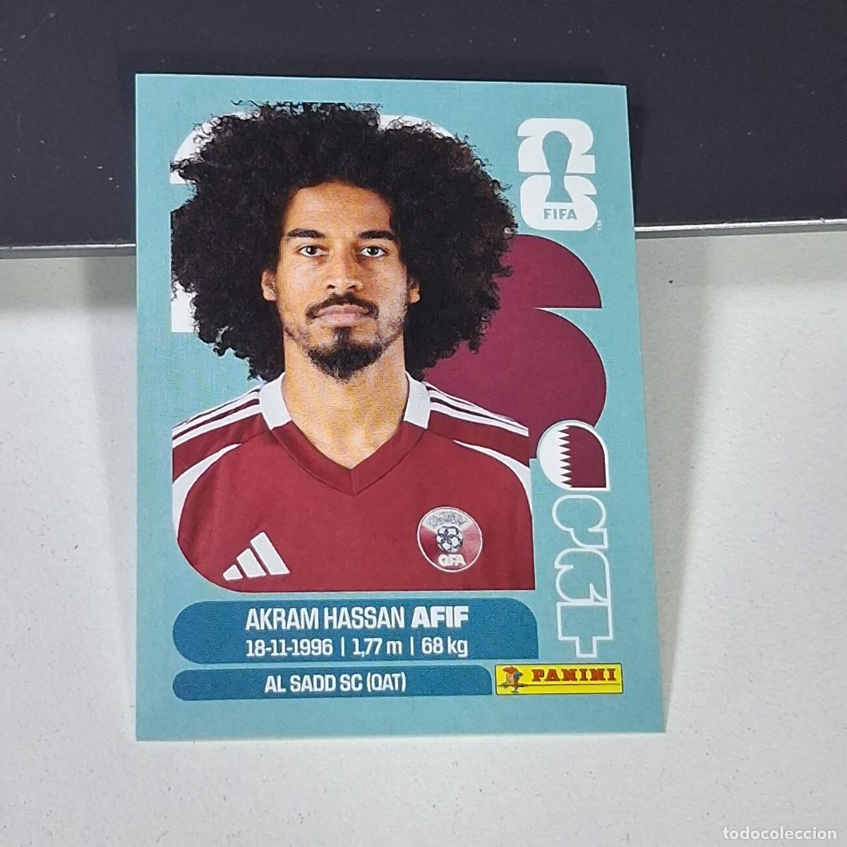 Cromos de F&uacute;tbol: B19 QAT18 AKRAM HASSAN AFIF 18 QATAR CATAR QAT MUNDIAL FIFA WORLD CUP 2026 STICKER PANINI