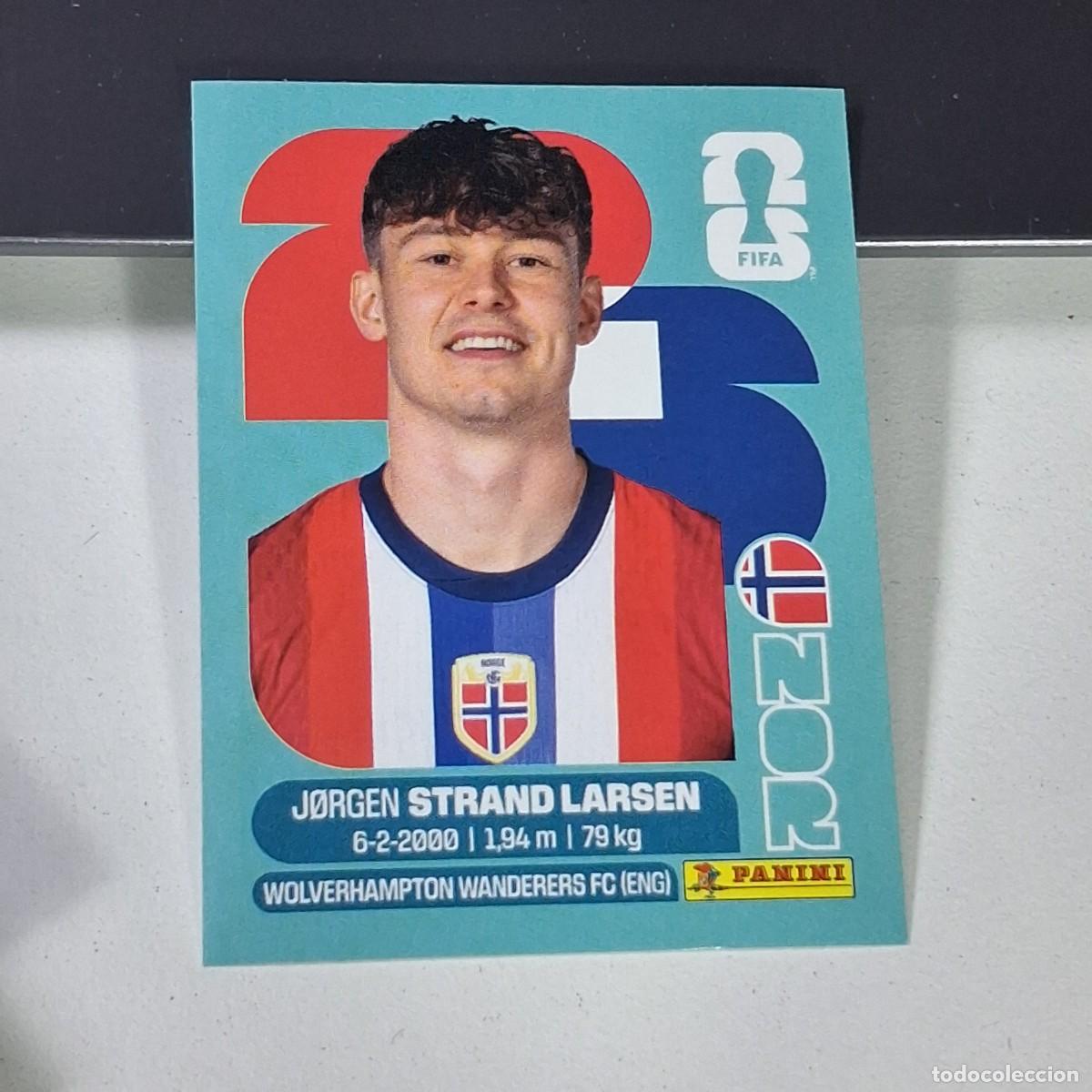 Cromos de F&uacute;tbol: B19 NOR 18 NOR18 JORGEN STRAND LARSEN NORUEGA NORWAY NOR MUNDIAL FIFA WORLD CUP 2026 STICKER PANINI