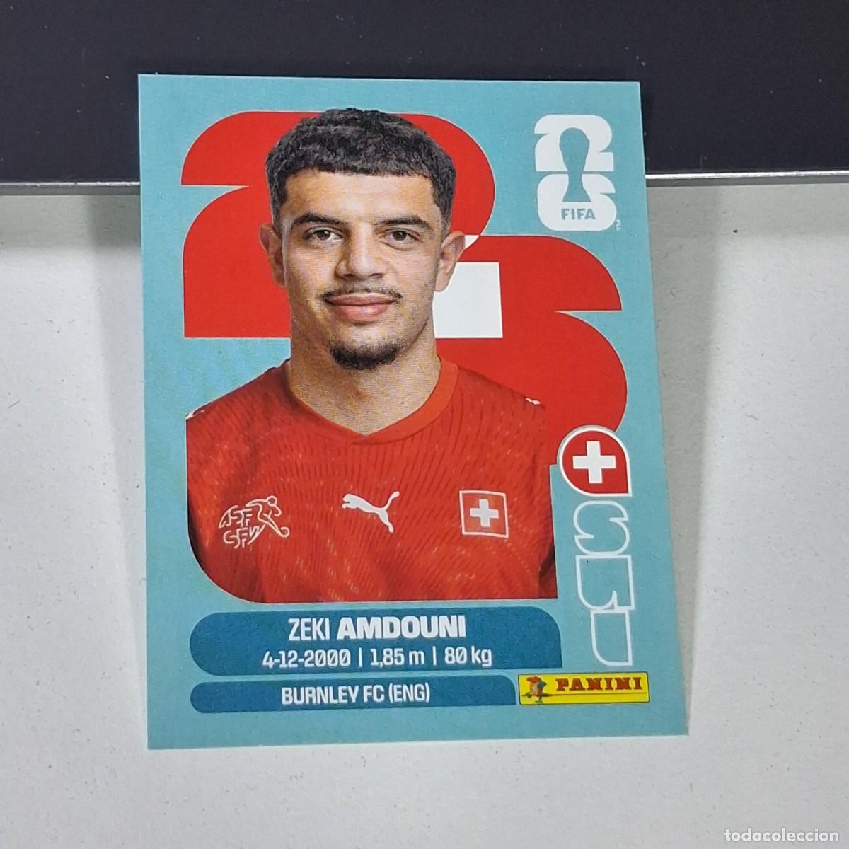 Cromos de F&uacute;tbol: B19 SUI 20 SUI20 ZEKI AMDOUNI SUIZA SUI SWITZERLAND MUNDIAL FIFA WORLD CUP 2026 STICKER PANINI