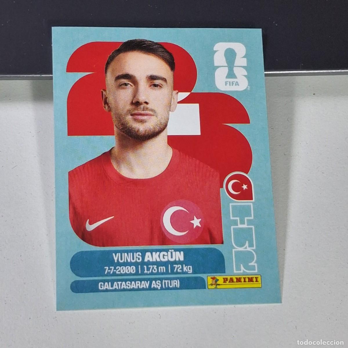 Cromos de F&uacute;tbol: B19 TUR16 YUNUS AKG&Uuml;N 16 TURQU&Iacute;A TURQUEY TUR MUNDIAL FIFA WORLD CUP 2026 STICKER PANINI