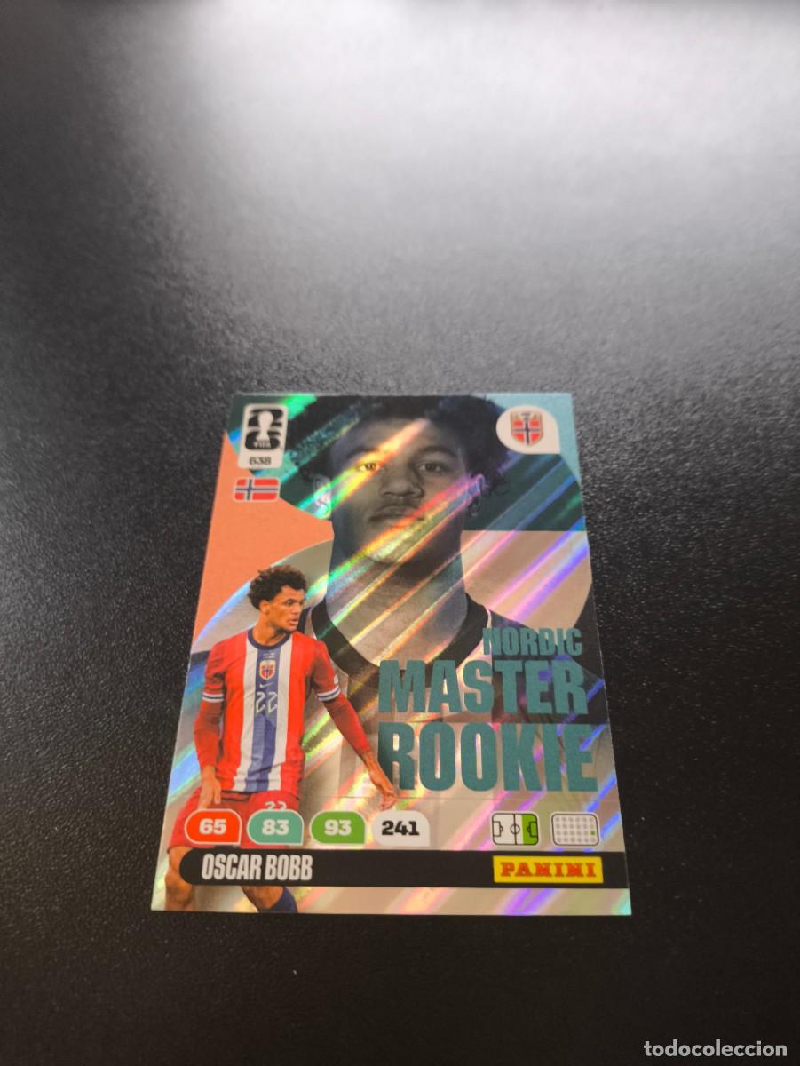 Figurine di Calcio: 638 Oscar Bobb NORUEGA NORDIC MASTER ROOKIE ADRENALYN MUNDIAL FIFA WORLD CUP 2026 PANINI