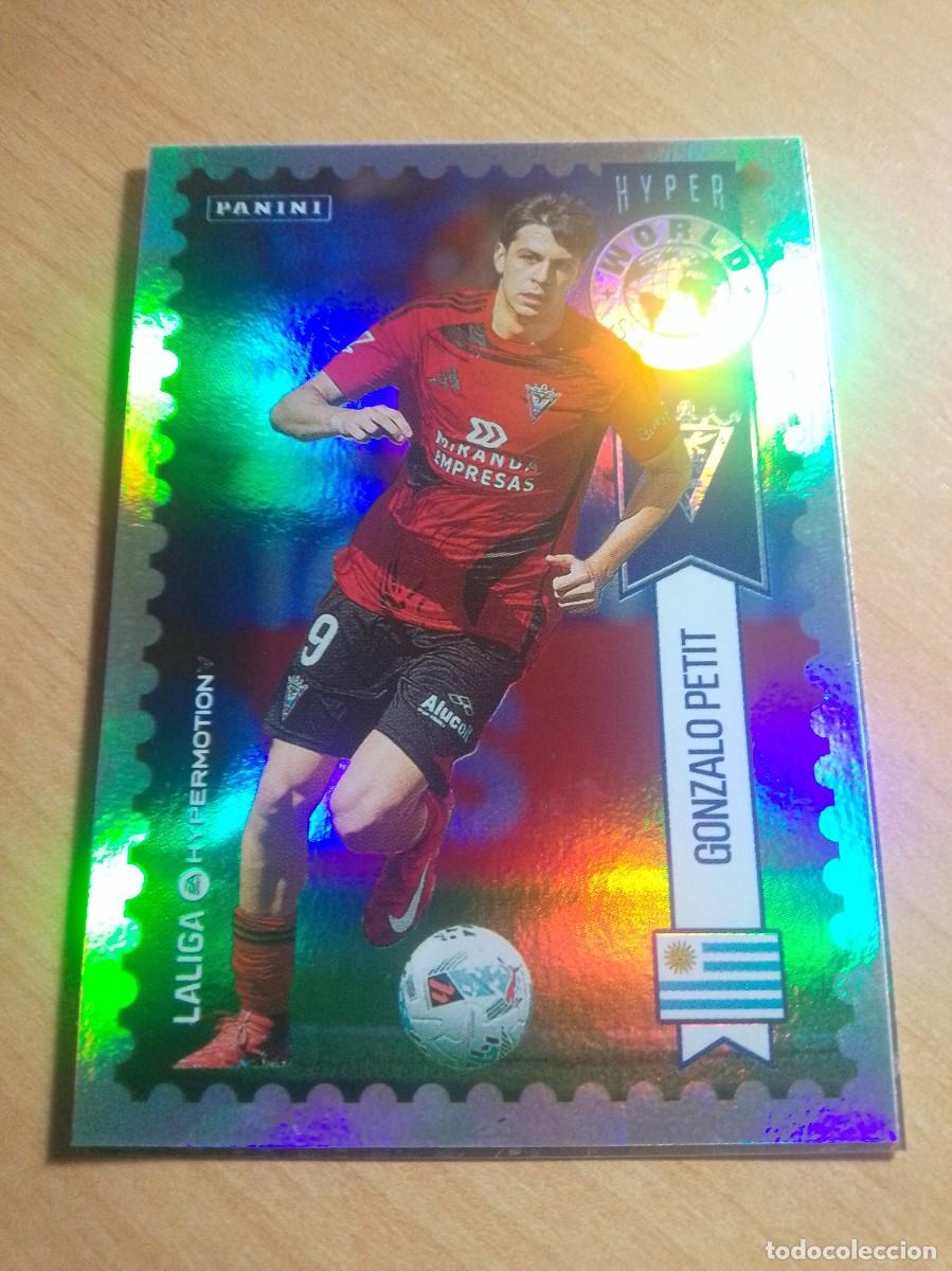 Football Stickers: 445 GONZALO PETIT HYPER WORLD SERIES MIRANDES 2&ordf; DIVISION HYPERMOTION 25 26 PANINI 2025 2026 NUEVO