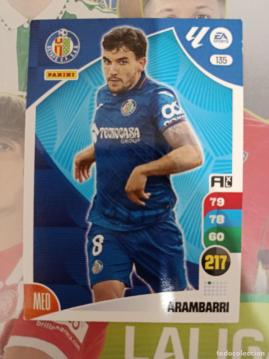 Fu&szlig;ball-Sticker: Adrenalyn 24/25. 135- Arambarri. Getafe.