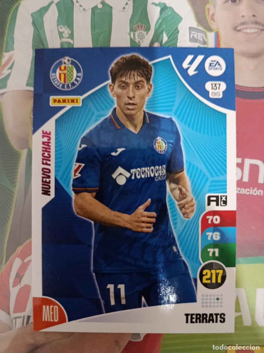 Fu&szlig;ball-Sticker: Adrenalyn 24/25. 137 bis- Terrats. Getafe. Nuevo fichaje.