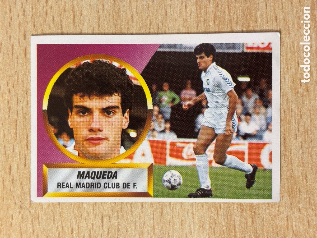 Football Stickers: # 13 A Maqueda Real Madrid Ed. Este 88 89 sin pegar Nico