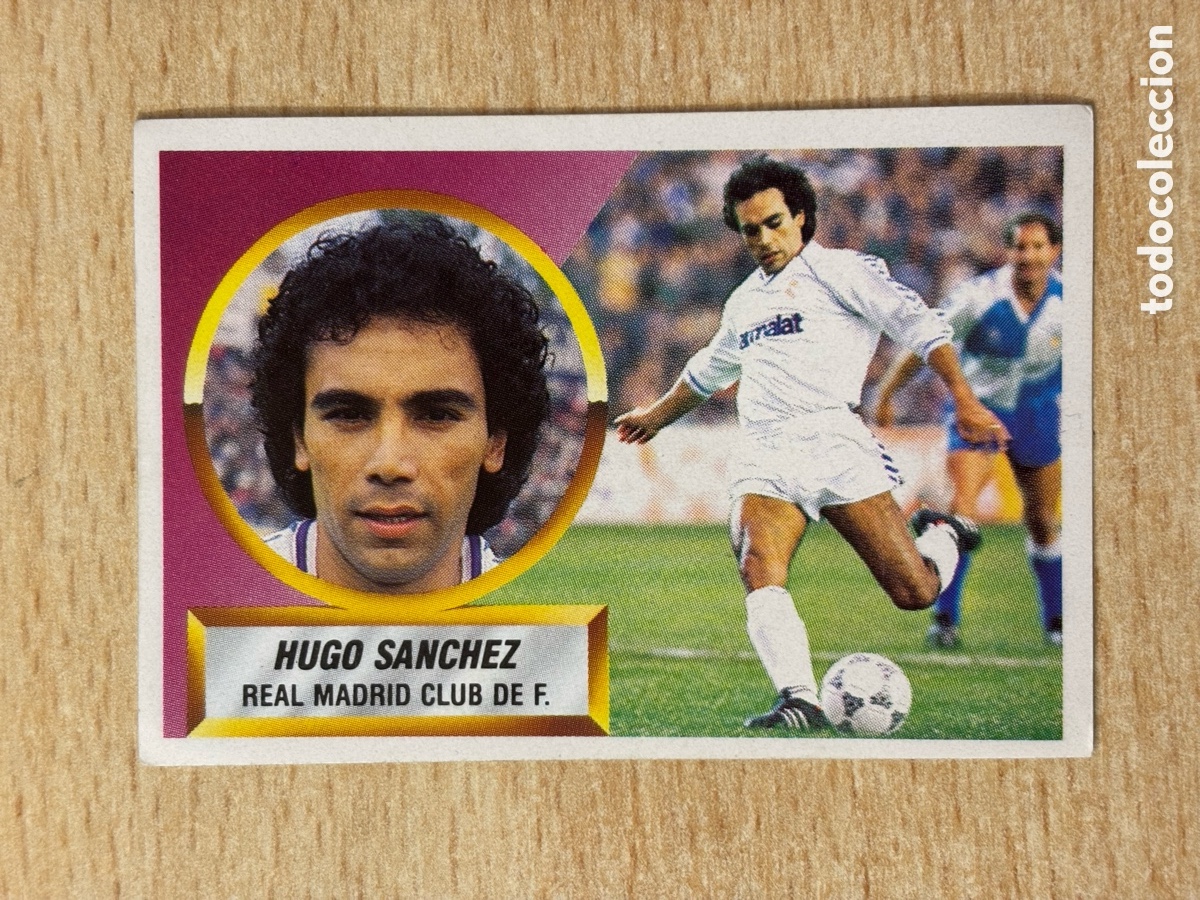 Cromos de Futebol: # 15 Hugo S&aacute;nchez Real Madrid Ed. Este 88 89 sin pegar Nico