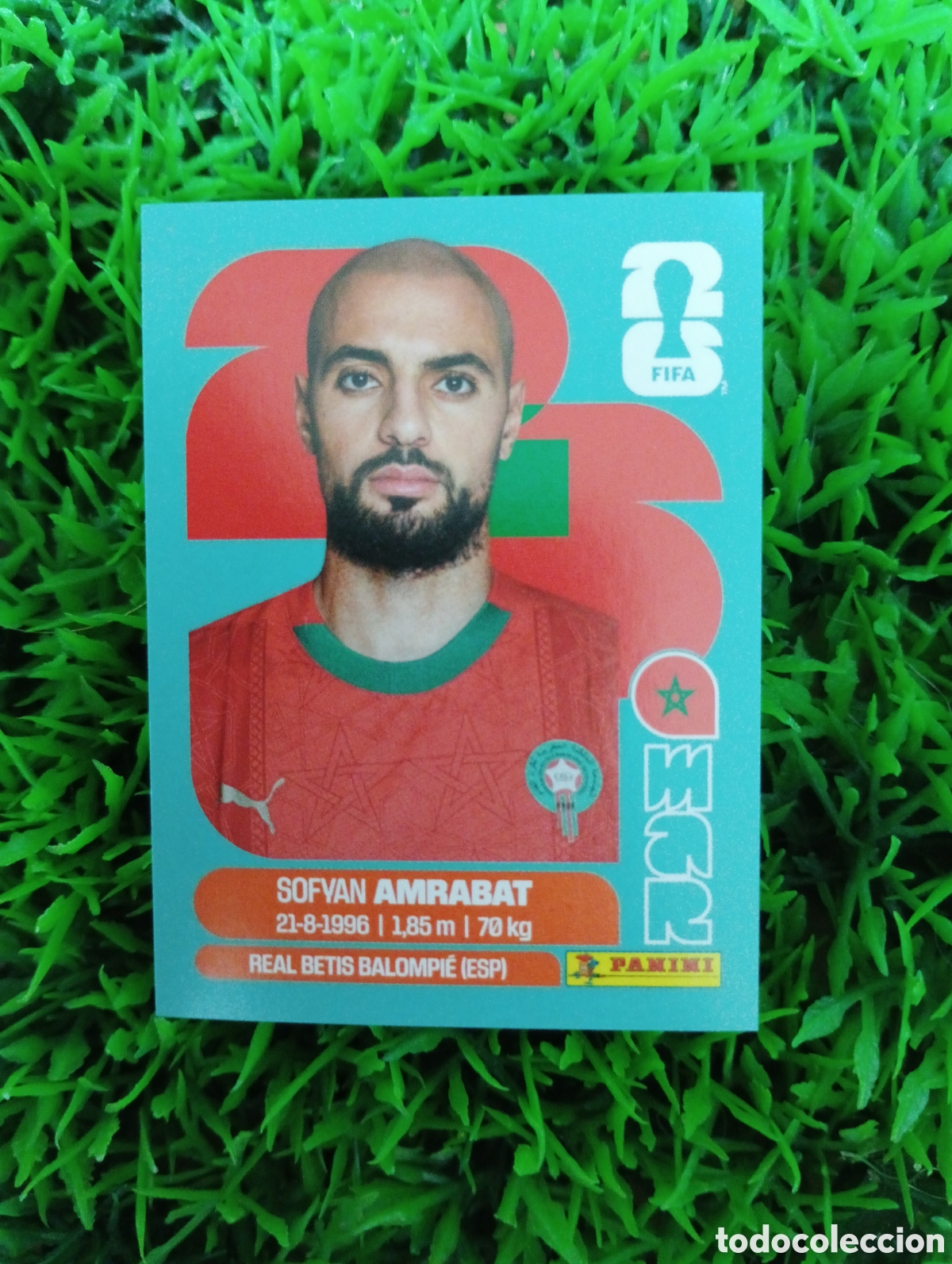 Figurine di Calcio: Amrabat Marruecos Mundial 2026 Sticker # MAR 10 NUNCA PEGADO