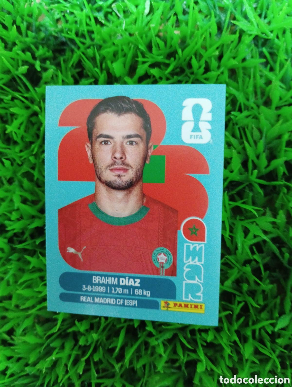 Figurine di Calcio: Brahim Diaz Marruecos Mundial 2026 Sticker # MAR 19 NUNCA PEGADO