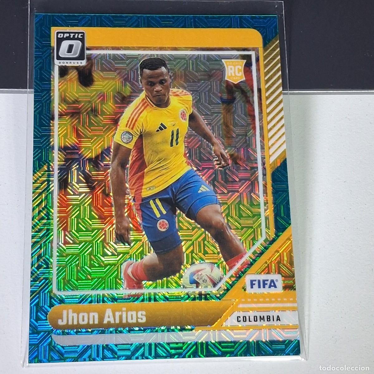 Cromos de F&uacute;tbol: P2 88 JHON ARIAS COLOMBIA NUMERADA /49 ROOKIE CARD FIFA PANINI OPTIC DONRUSS SOCCER 2024 2025 24 25