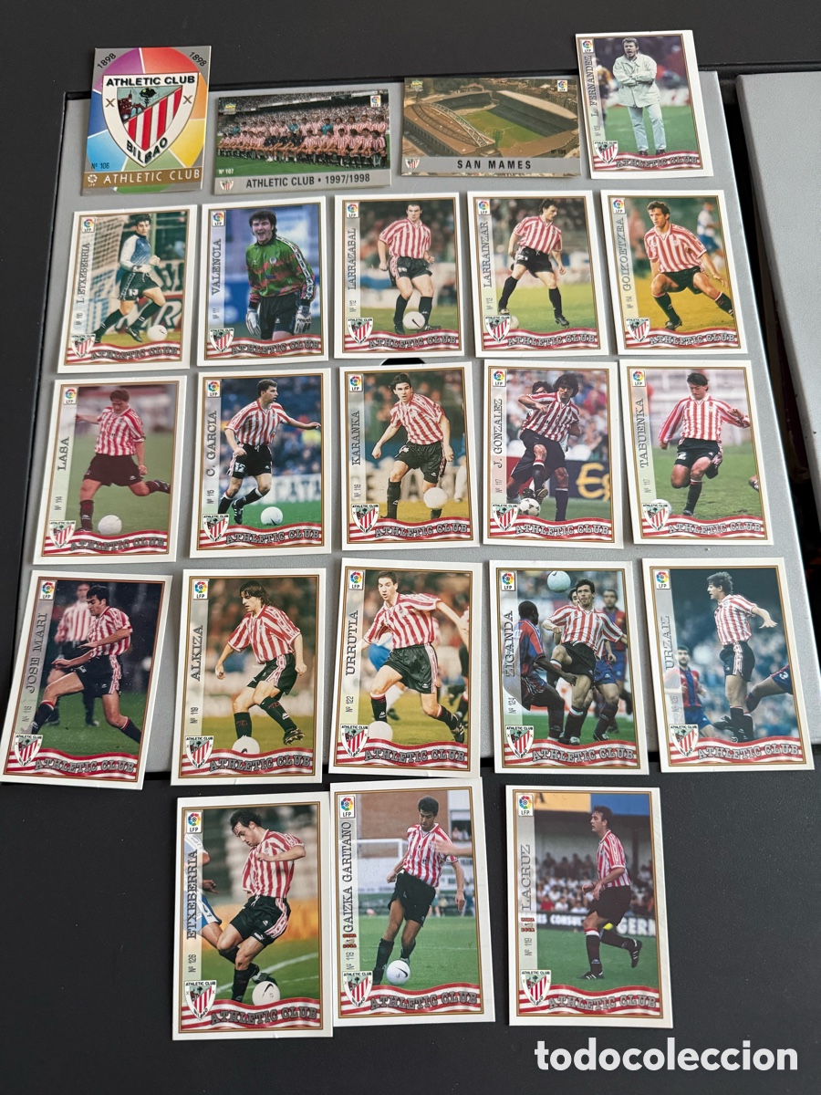 Cromos de F&uacute;tbol: MUNDICROMO 97-98. ATHLETIC CLUB BILBAO. 22 cromos