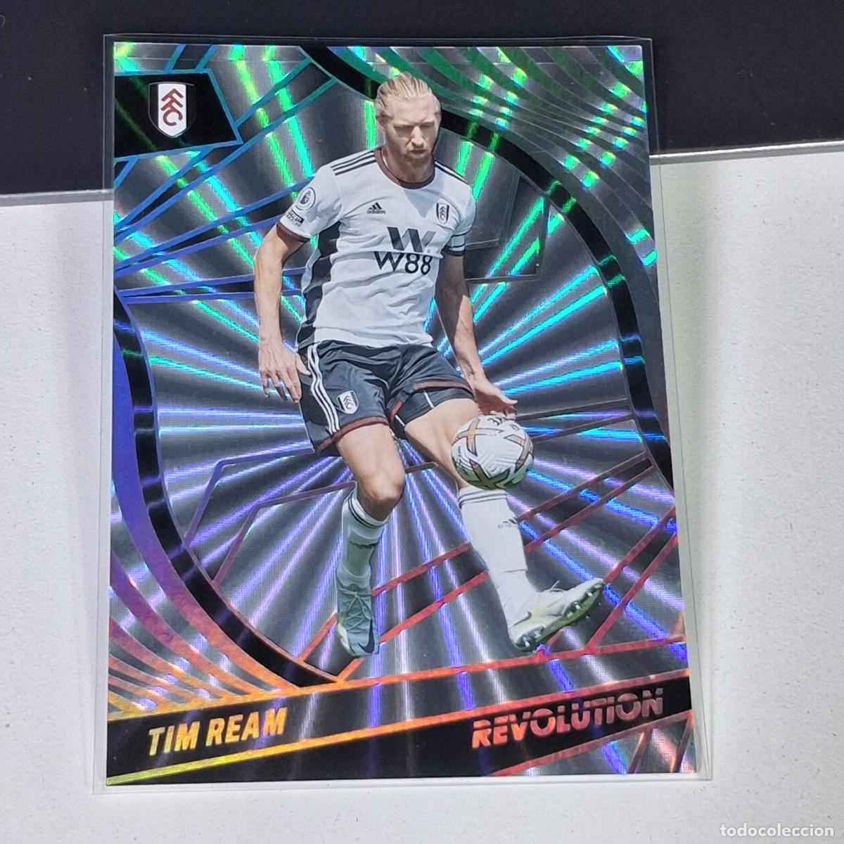 Cromos de F&uacute;tbol: P2 177 TIM REAM NUMERADA /50 FULHAM FC 2022-23 PANINI REVOLUTION PREMIER LEAGUE SOCCER SUNBURST