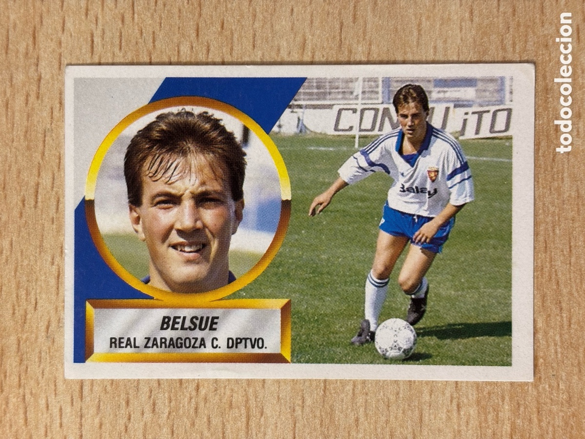Cromos de F&uacute;tbol: Belsue Fichaje 14 Real Zaragoza CD Ediciones Este 88 89 nuevo sin pegar