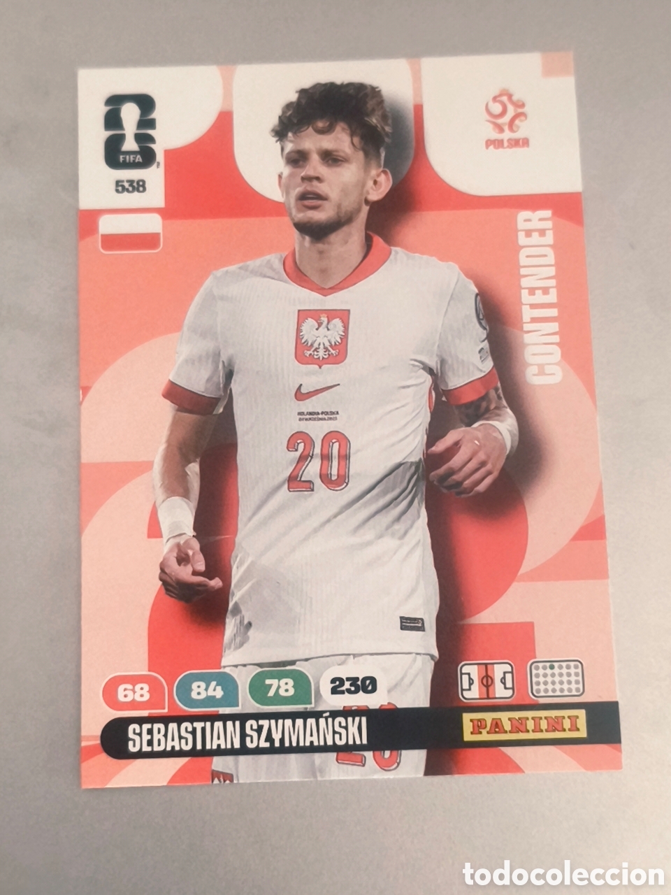 Cromos de f&uacute;tbol: Carta Sebastian Szymański Polonia (538) - CONTENDER Panini Adrenalyn XL Mundial 2026