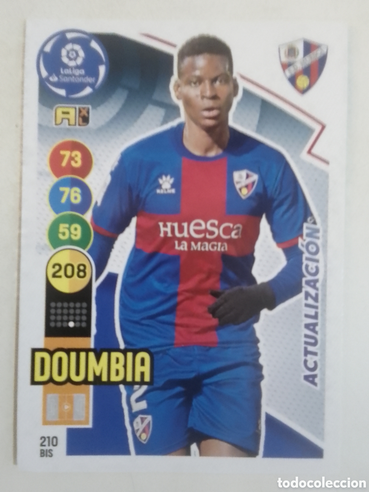 Cromos de F&uacute;tbol: Adrenalyn XL 2020-21 n&deg; 210 BIS Doumbia &bull; Huesca. ACTUALIZACI&Oacute;N.