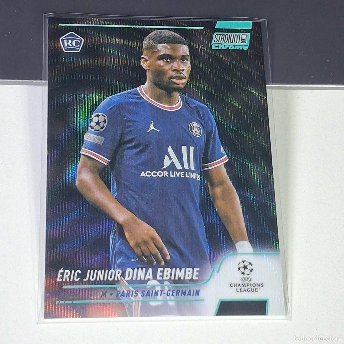 Cromos de F&uacute;tbol: P2 41 DINA EBIMBE NUMERADA /250 ROOKIE PSG PARIS SAINT GERMAIN 2021 2022 TOPPS CHROME STADIUM 21 22