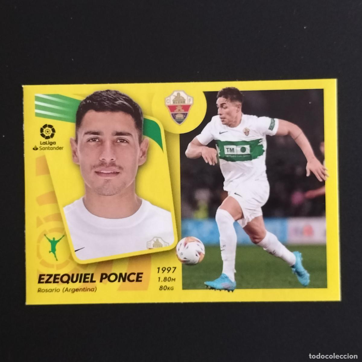 Cromos de F&uacute;tbol: FICHAJE N&ordm; 18 EZEQUIEL PONCE MERCADO INVIERNO ACTUALIZACION ELCHE CROMOS LALIGA ESTE 2021 2022 21 22