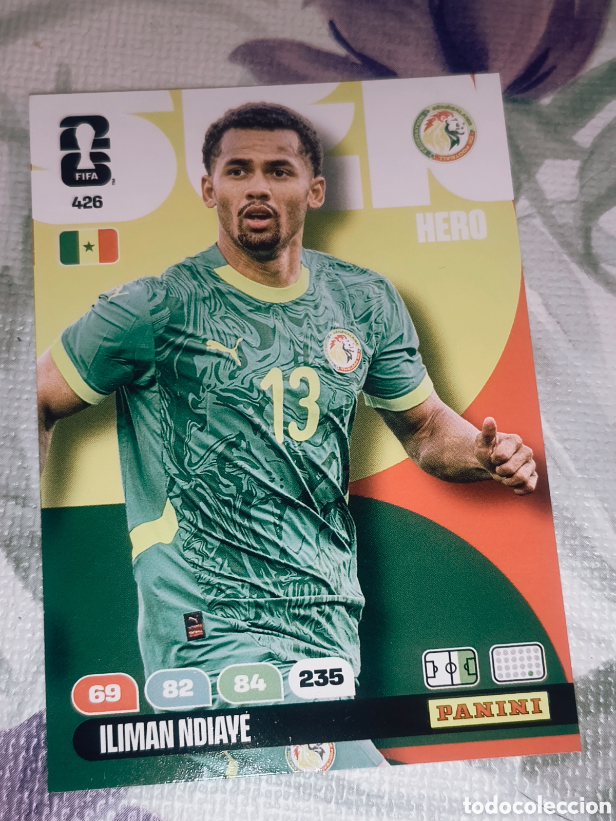 Cromos de F&uacute;tbol: Carta Iliman Ndiaye Senegal (426) - HERO Panini Adrenalyn XL Mundial 2026