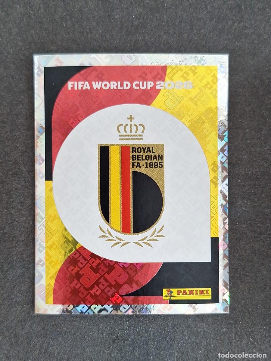 Cromos de F&uacute;tbol: L2 ESCUDO SELECCION BELGICA 1 PANINI MUNDIAL FIFA WORLD CUP 2026 PANINI NUNCA PEGADO