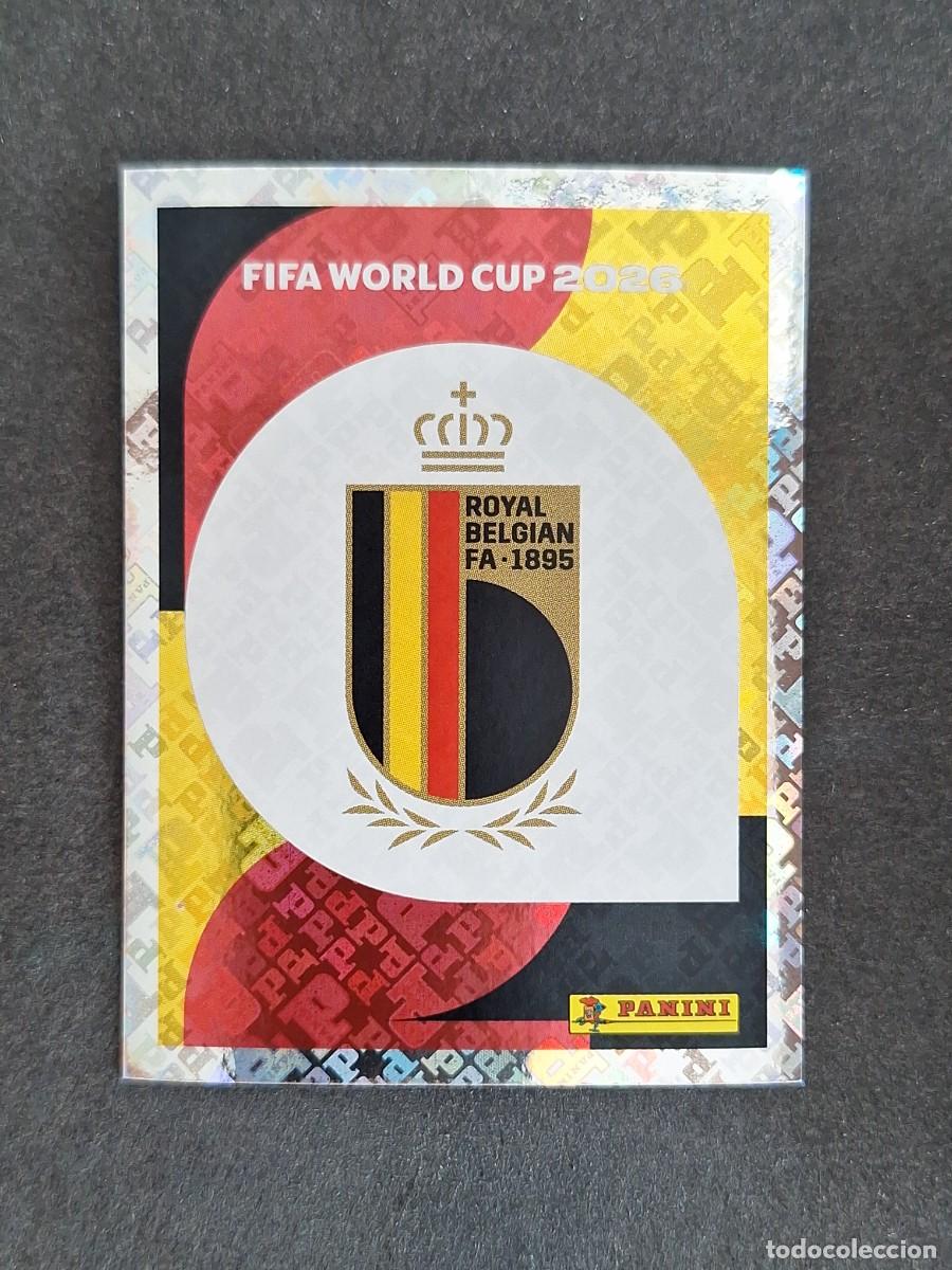 Cromos de F&uacute;tbol: L2 ESCUDO SELECCION BELGICA 1 PANINI MUNDIAL FIFA WORLD CUP 2026 PANINI NUNCA PEGADO