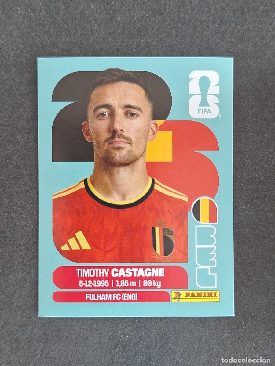 Cromos de F&uacute;tbol: L2 CASTAGNE SELECCION BELGICA 4 PANINI MUNDIAL FIFA WORLD CUP 2026 PANINI NUNCA PEGADO