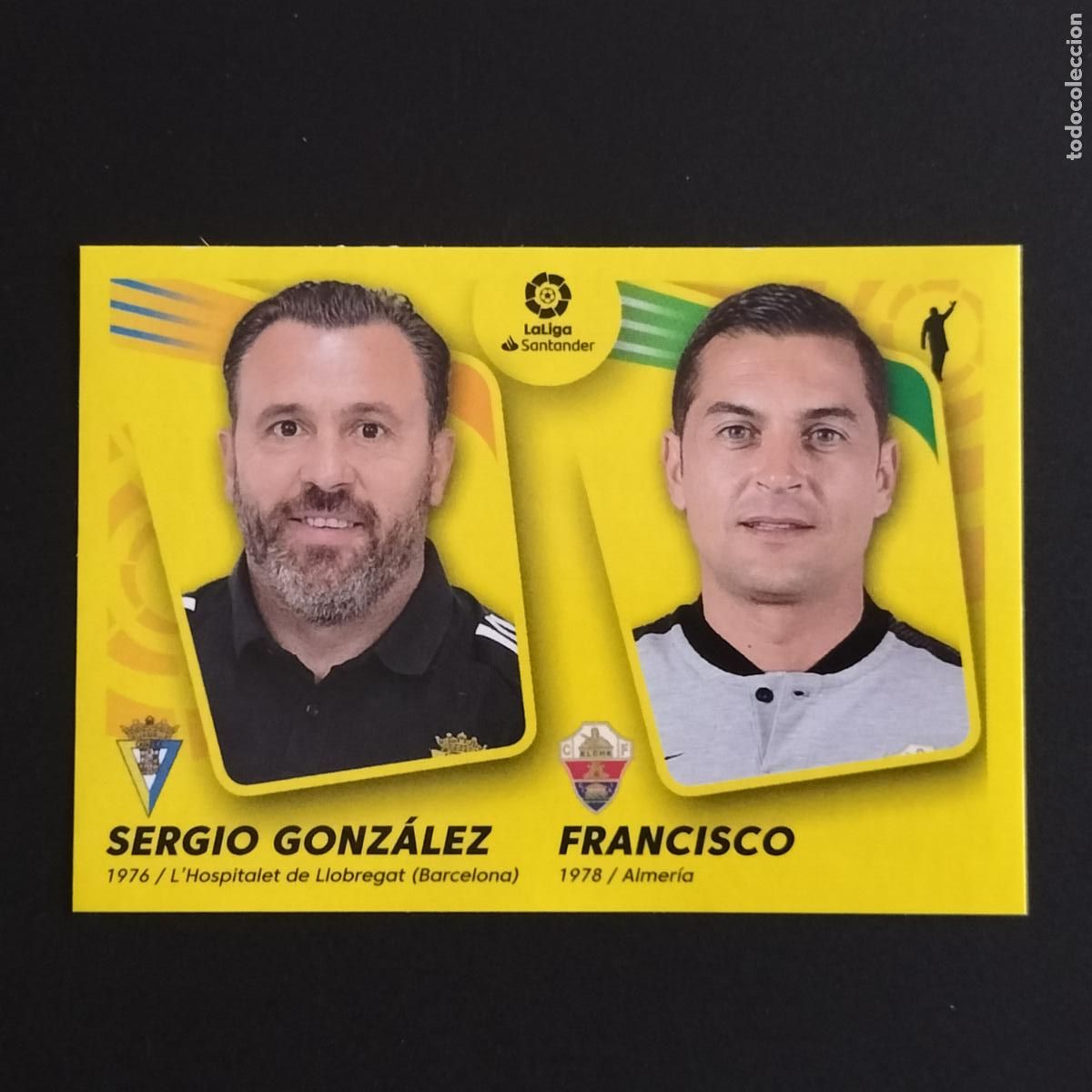 Cromos de F&uacute;tbol: 41 FRANCISCO ELCHE SERGIO GONZALEZ CADIZ MERCADO INVIERNO ACTUALIZACION LALIGA 2021 2022 21 22