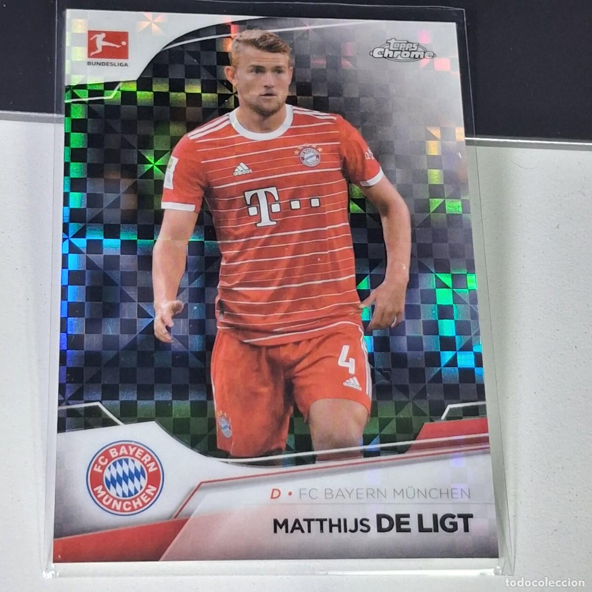 Cromos de F&uacute;tbol: P2 81 MATTHIJS DE LIGT NUMERADA /250 FC BAYERN MUNCHEN TOPPS CHROME BUNDESLIGA 2023