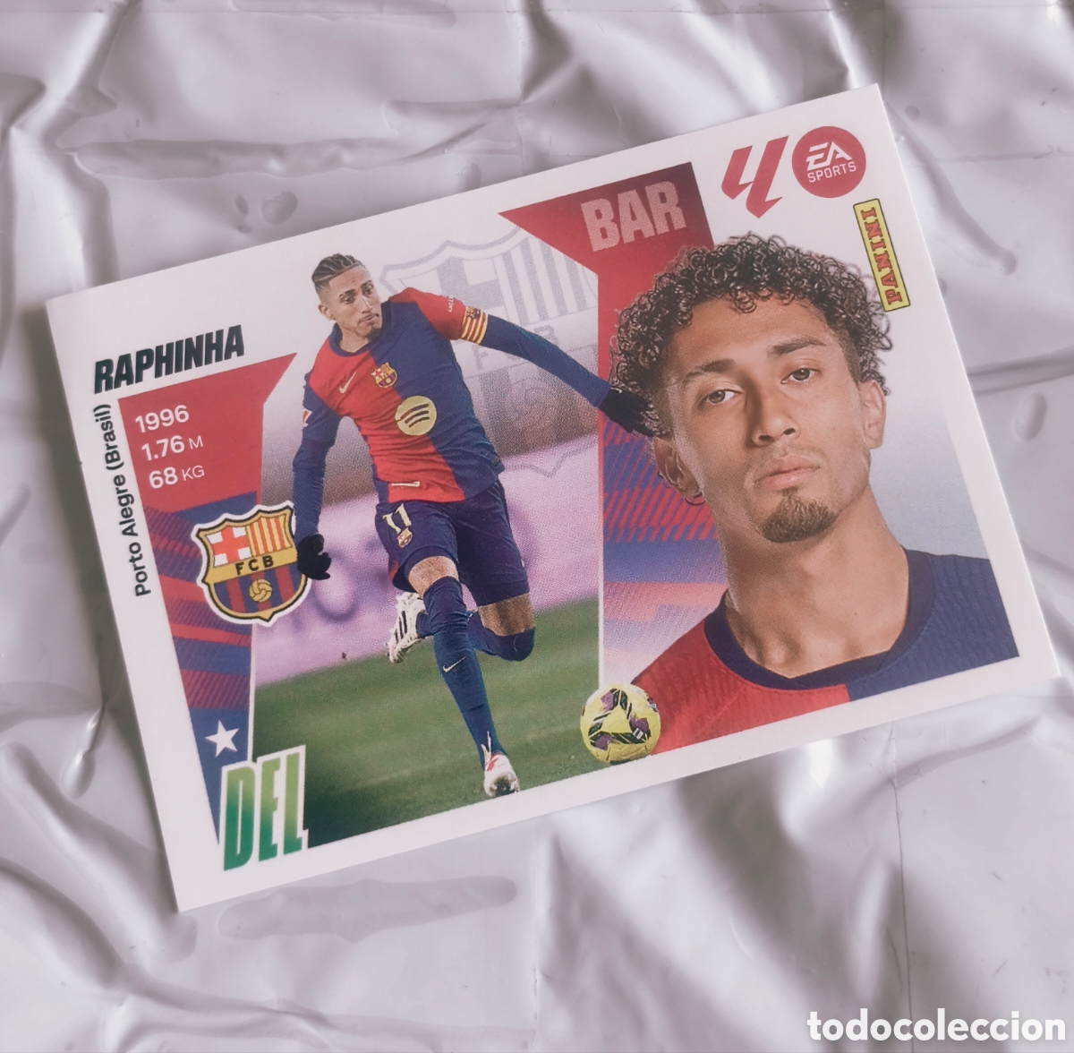 Cromos de F&uacute;tbol: Cromo Raphinha Barcelona - Ediciones Este Panini LALIGA 2023-24