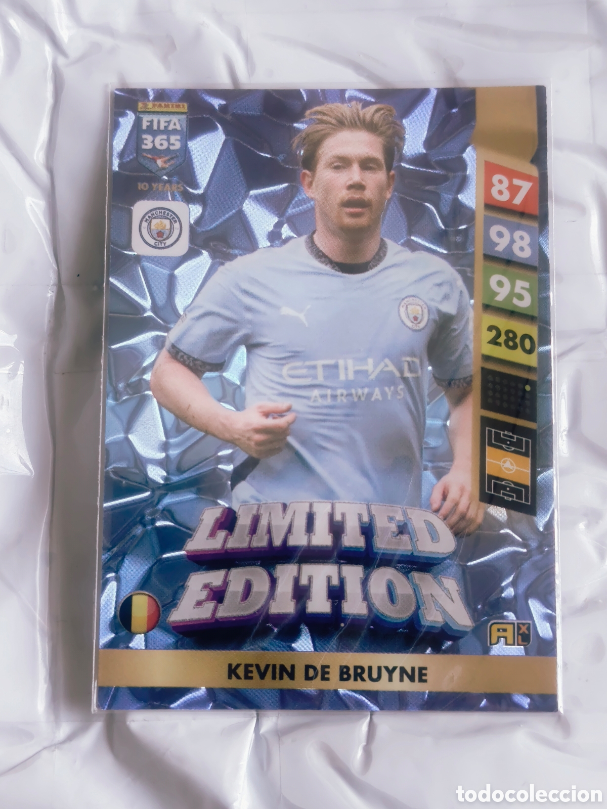 Cromos de F&uacute;tbol: Carta Kevin De Bruyne Manchester City - LIMITED EDITION Panini FIFA 365 Adrenalyn XL 2024