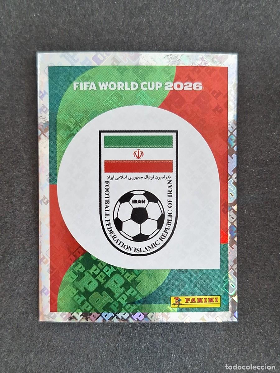 Cromos de F&uacute;tbol: L2 ESCUDO SELECCION IRAN 1 PANINI MUNDIAL FIFA WORLD CUP 2026 PANINI NUNCA PEGADO