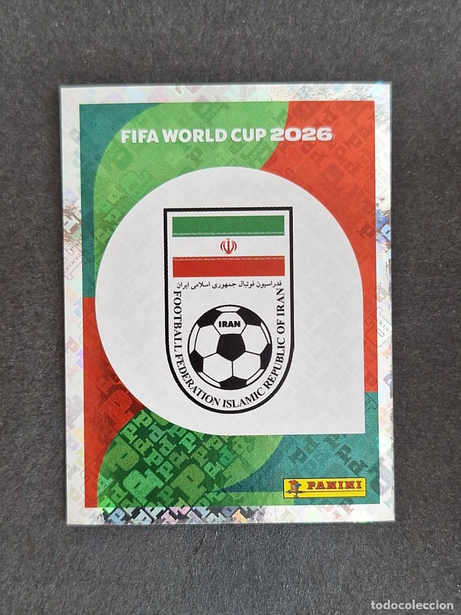 Cromos de F&uacute;tbol: L2 ESCUDO SELECCION IRAN 1 PANINI MUNDIAL FIFA WORLD CUP 2026 PANINI NUNCA PEGADO