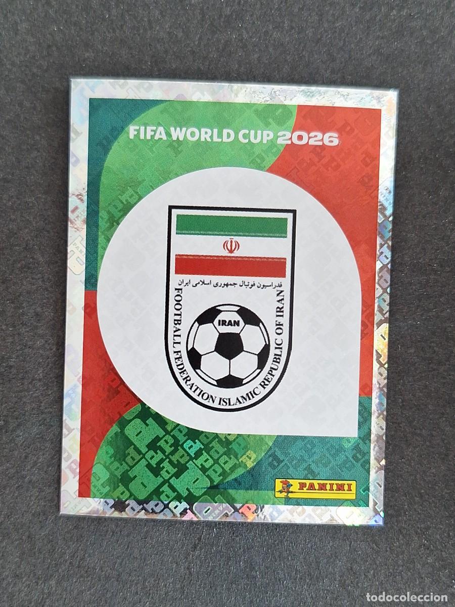 Cromos de F&uacute;tbol: L2 ESCUDO SELECCION IRAN 1 PANINI MUNDIAL FIFA WORLD CUP 2026 PANINI NUNCA PEGADO