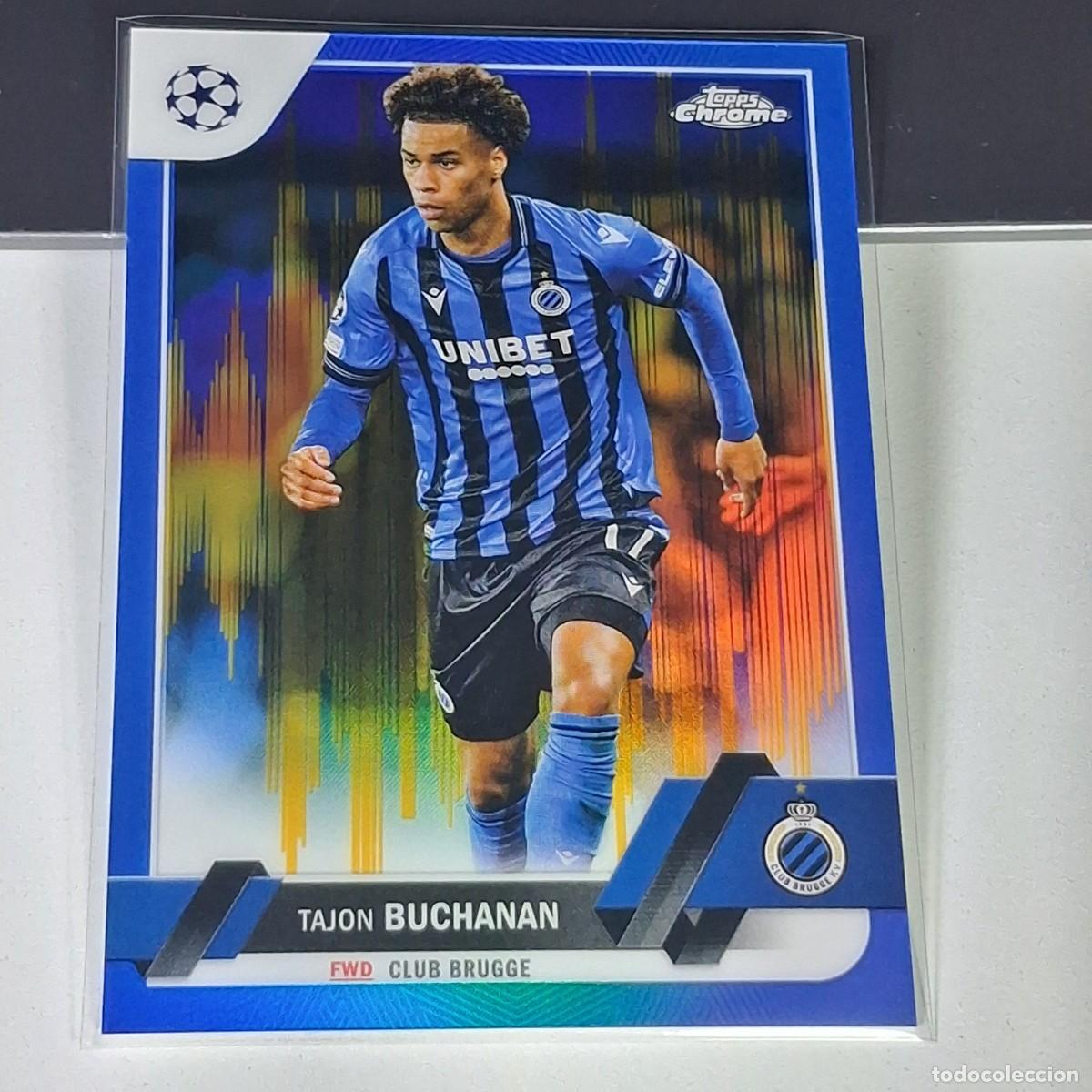 Cromos de F&uacute;tbol: P2 44 TAJON BUCHANAN NUMERADA /75 BRUGGE VILLARREAL CANADA TOPPS UCL CHAMPIONS 2022 2023 22 23