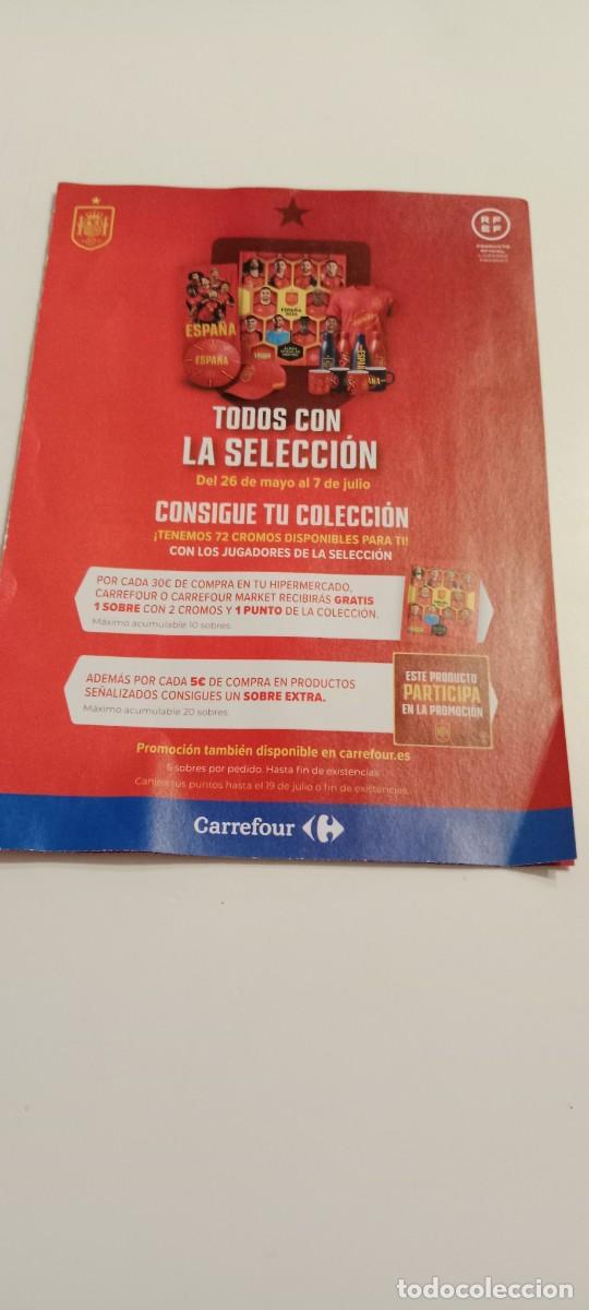 Fu&szlig;ball-Sticker: FOLLETO CARREFOUR ESPA&Ntilde;A 2026 MUNDIAL FUTBOL EL DE FOTO C-AMC