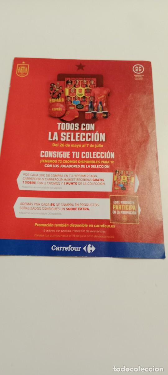 Cromos de F&uacute;tbol: FOLLETO CARREFOUR ESPA&Ntilde;A 2026 MUNDIAL FUTBOL EL DE FOTO C-AMC