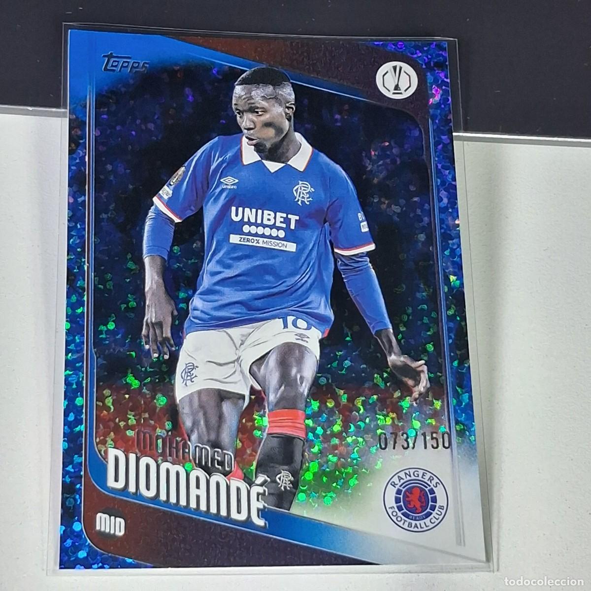 Cromos de F&uacute;tbol: P2 45 MOHAMED DIOMANDE NUMERADA /150 RANGERS TOPPS UCC FLAGSHIP 2025 2026 25 26