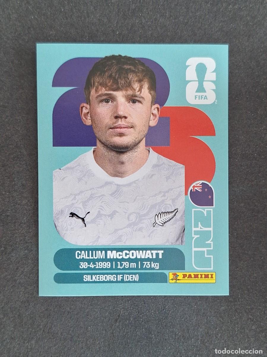 Cromos de F&uacute;tbol: L2 McCOWATT SELECCION NUEVA ZELANDA 19 PANINI MUNDIAL FIFA WORLD CUP 2026 PANINI NUNCA PEGADO