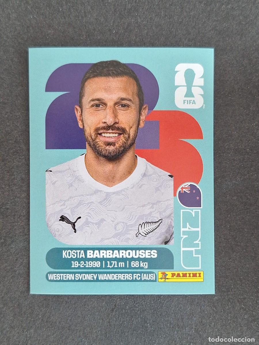 Cromos de F&uacute;tbol: L2 BARBAROUSES SELECCION NUEVA ZELANDA 20 PANINI MUNDIAL FIFA WORLD CUP 2026 PANINI NUNCA PEGADO