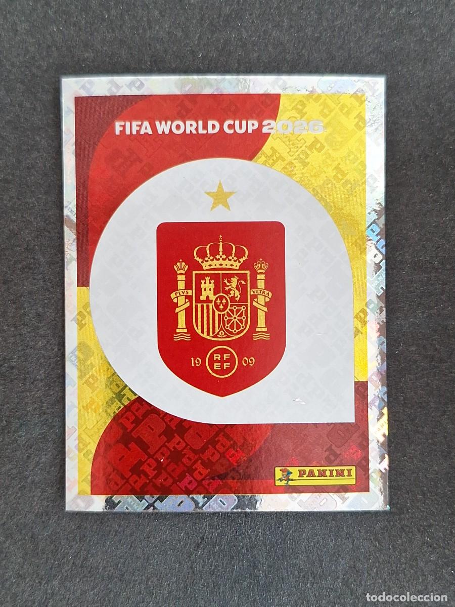 Cromos de F&uacute;tbol: L2 ESCUDO SELECCION ESPA&Ntilde;A 1 PANINI MUNDIAL FIFA WORLD CUP 2026 PANINI NUNCA PEGADO