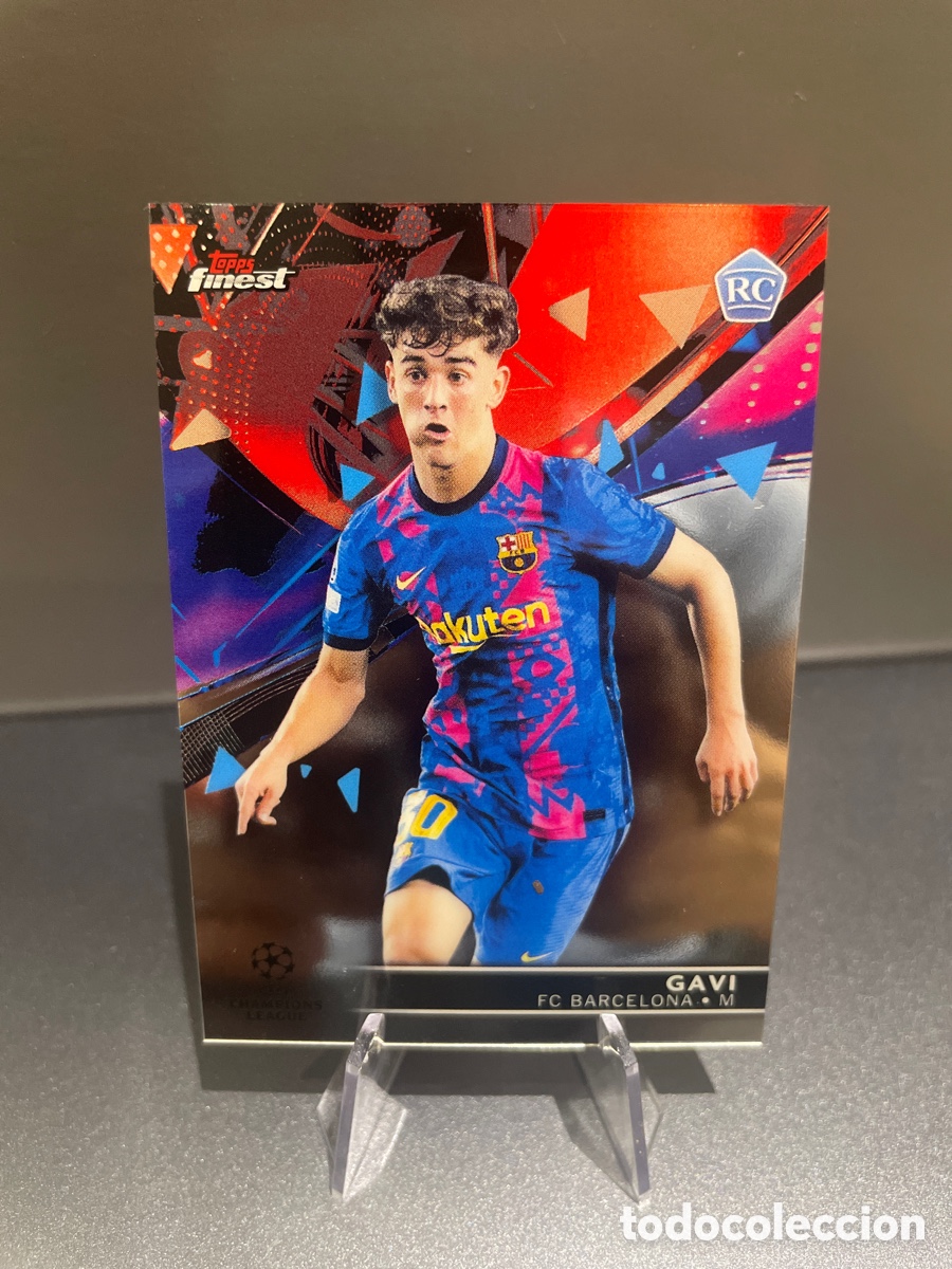 Cromos de F&uacute;tbol: Gavi 51 Rookie Topps Finest 2021-22 FC Barcelona