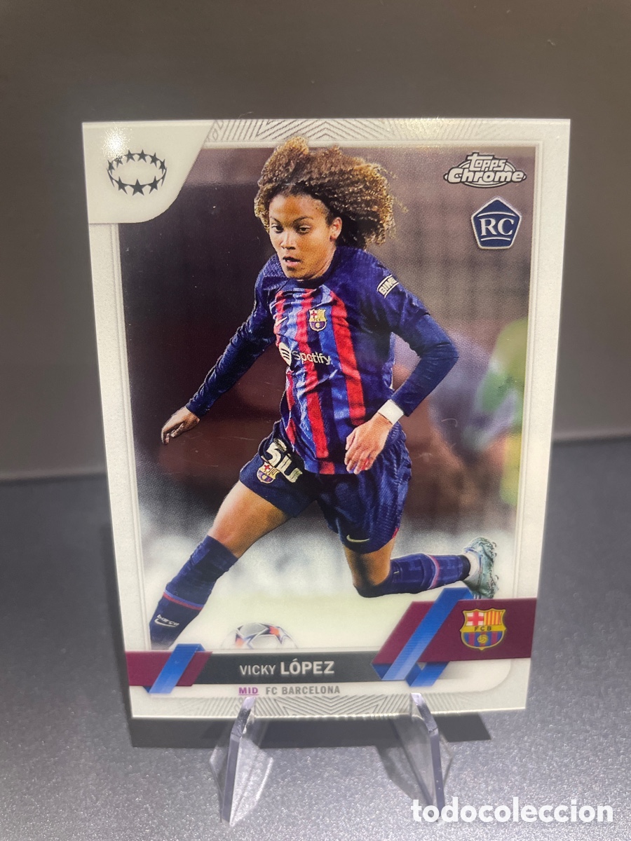 Cromos de Futebol: Vicky Lopez 2 Rookie Topps Chrome 2022-23 FC Barcelona