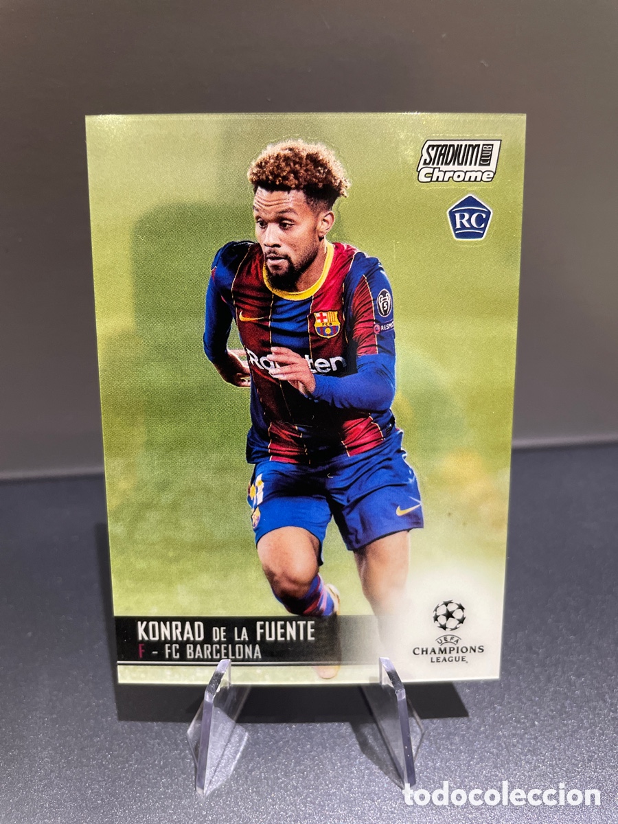 Figurine di Calcio: Konrad de la Fuente 34 Rookie Topps Stadium Chrome 2020-21 FC Barcelona