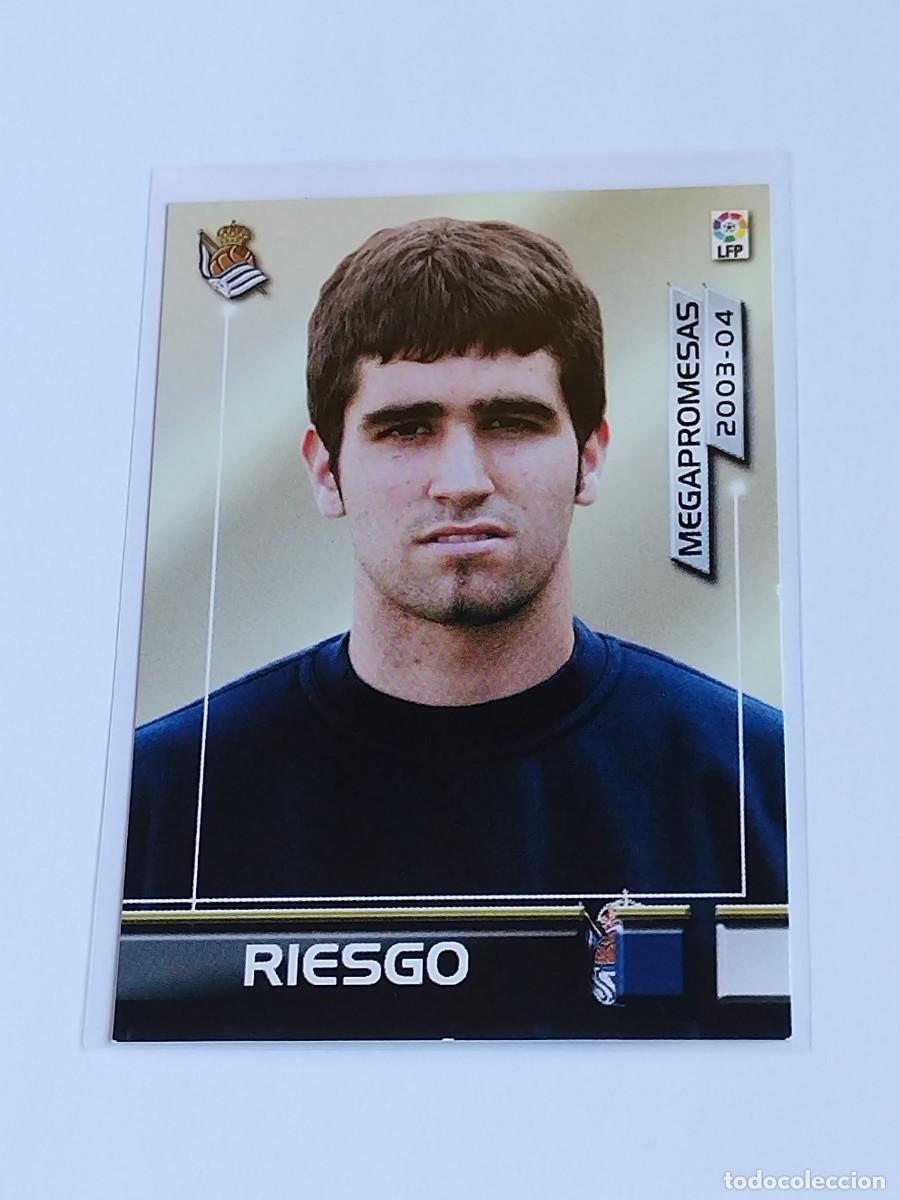 Cromos de F&uacute;tbol: RIESGO MEGAPROMESAS #389 REAL SOCIEDAD - PANINI MEGACRACKS LA LIGA 2003 2004 - MEGAFICHAS 03 04