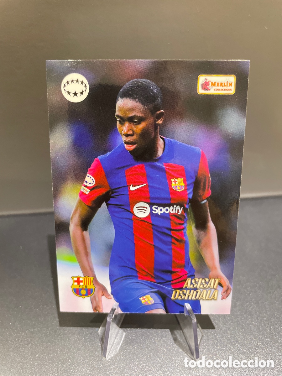 Cromos de F&uacute;tbol: Asisat Oshoala 75 Topps Merlin 2023 FC Barcelona