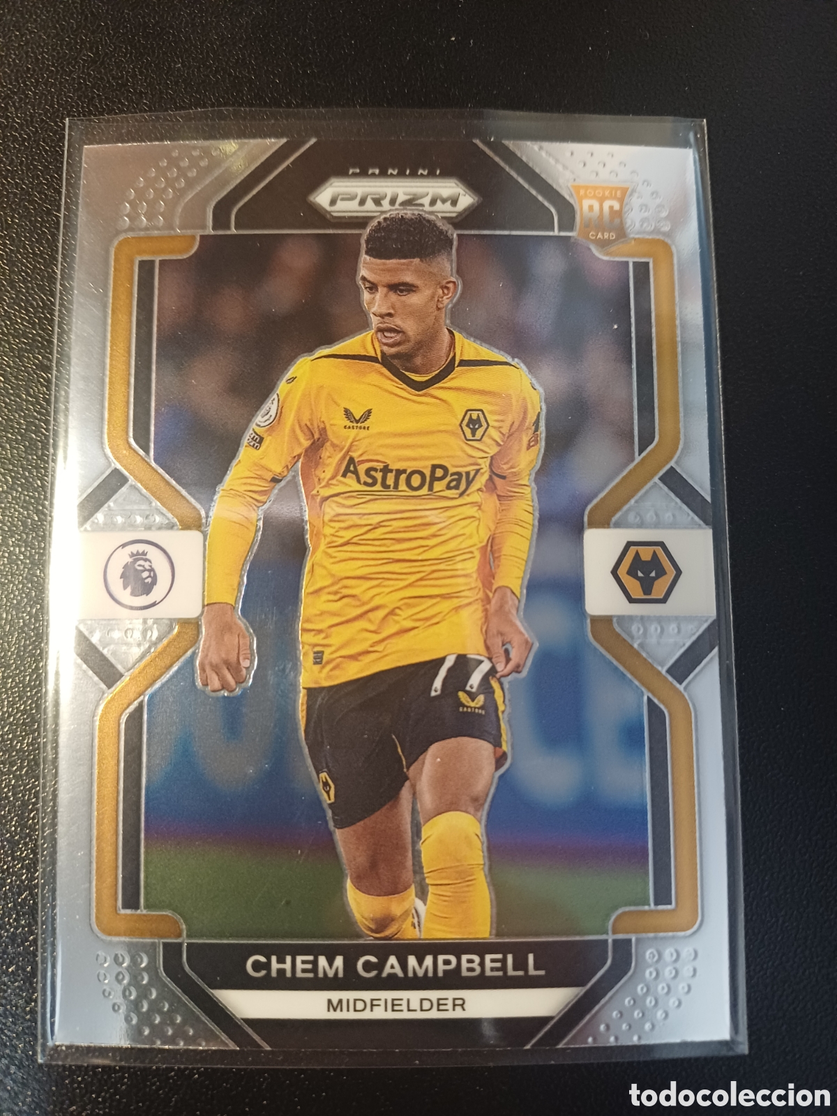 Cromos de Futebol: #254 CHEM CAMPBELL WOLVERHAMPTON WANDERERS ROOKIE PANINI PRIZM PREMIER LEAGUE 2022-23