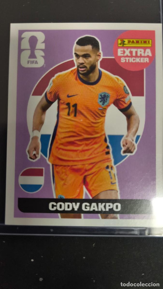 Cromos de F&uacute;tbol: cromo extra sticker fifa world cup 2026 cody gakpo panini